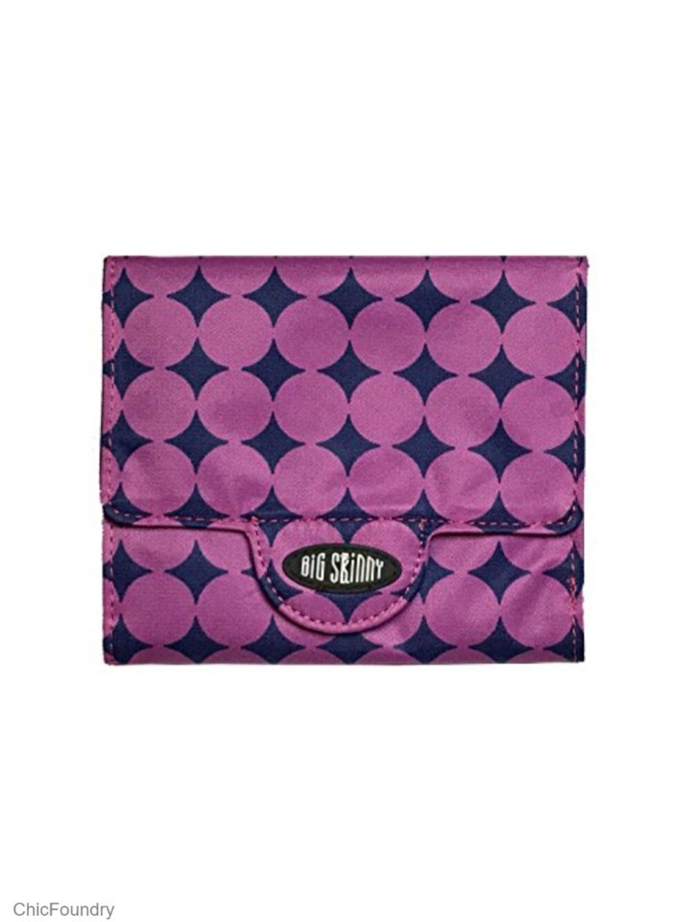 Ultra-Thin Tri-Fold Nylon Wallet with 10 Card Pockets and Zipper